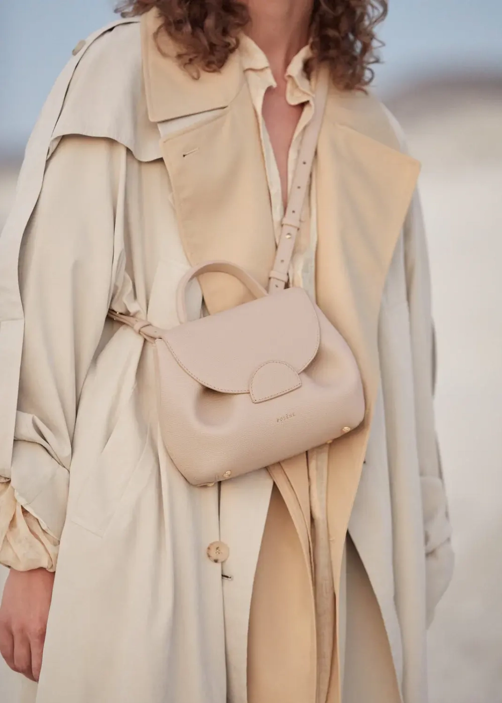 POLENE СУМКА NUMERO UN NANO, ТЕЛЕСНО-РОЗОВЫЙ