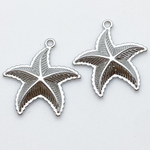 Подвеска Морская звезда, цвет серебро, размер 25*22 мм, цена за 1 шт