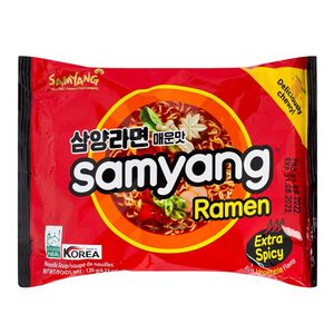 ЛАПША SAMYANG RAMEN SPICY ПАКЕТ 120ГР