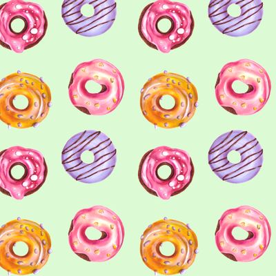 Пончики с глазурью