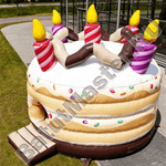 Коммерческий надувной батут "Торт"