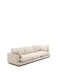 Диван Gala 4-местный из бежевого шенилла