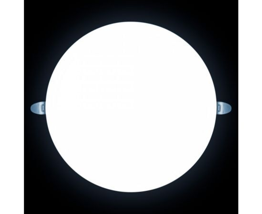 Светодиодная встраиваемая безрамочная панель FLP 32Вт, 6500К, d225х21мм, белый