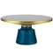 Журнальный столик Bell, Ø75х37 см, синий/черный