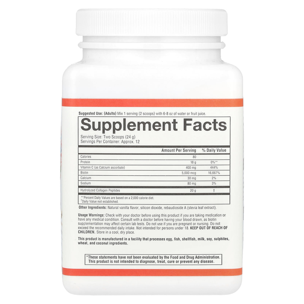 Youtheory, Коллагеновый порошок, ваниль, 283,5 г (10 унций)