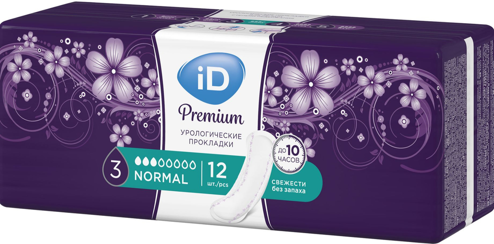 Прокладки урологические для женщин ID Premium Normal ЧЗ