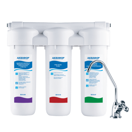 Проточная система Аквафор Трио Fe Н