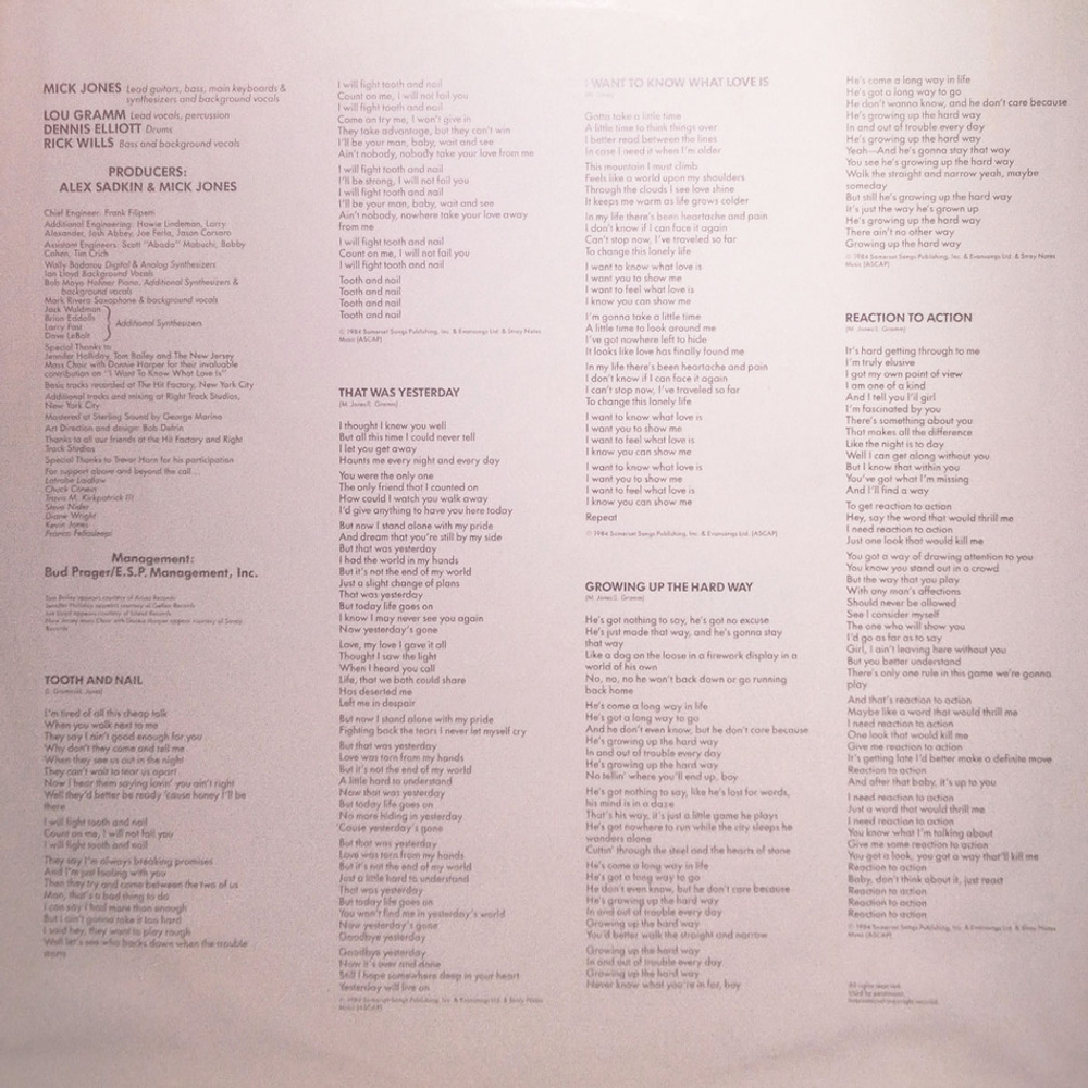 Foreigner / Agent Provocateur (LP)