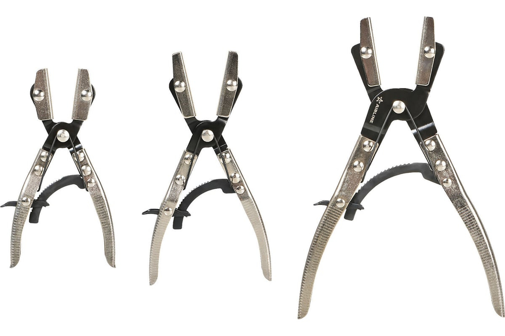 Зажимы с фиксатором для шлангов, набор 3пр. (L=200, 250,300мм) ATSC030 AIRLINE