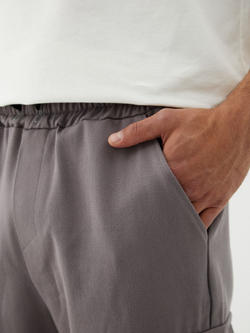 Джоггеры карго хлопковые. Серые