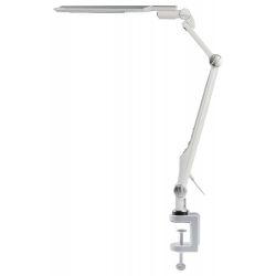 Настольный светильник ЭРА NLED-496-12W-S светодиодный на струбцине серебро