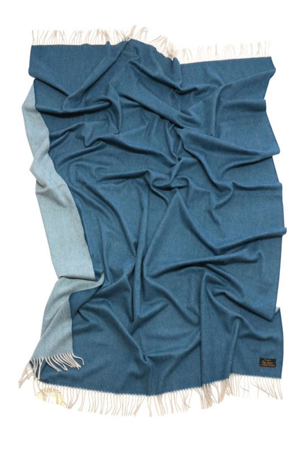 Плед 130х180 Glen Saxon Lamcash Stone-Mid Blue Германия-Шотландия фото