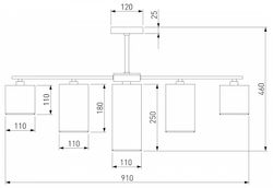 Люстра на штанге Eurosvet Pastel 60151/7 хром