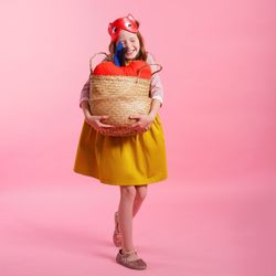 Платье пудра/горчица