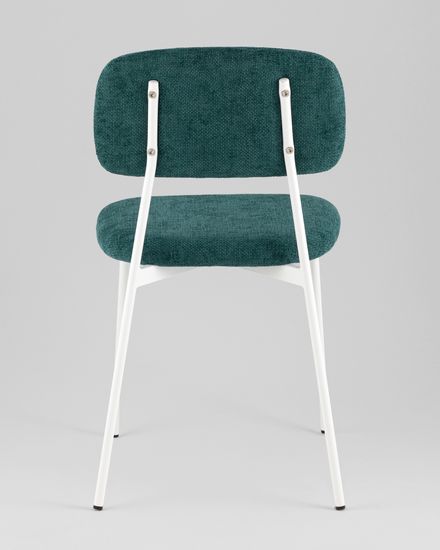Стул Chao темно-зеленый белые ножки 2 шт.