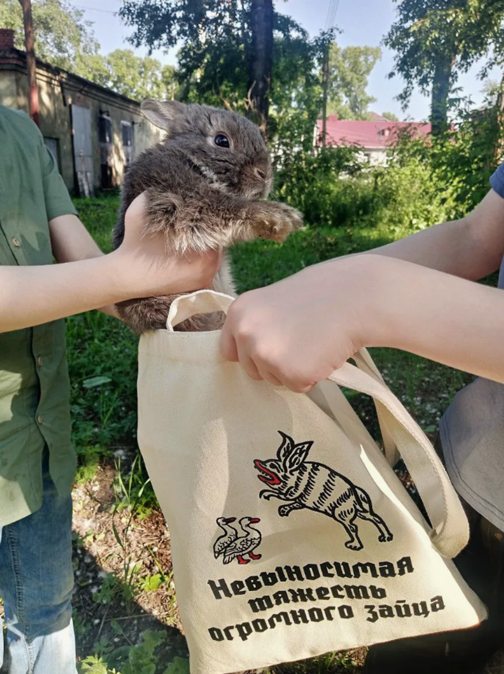 Шоппер «Невыносимая тяжесть огромного зайца»