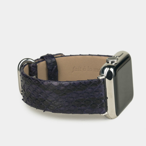 Ремешок для Apple Watch 42/44mm Classic из кожи питона фиолетового цвета