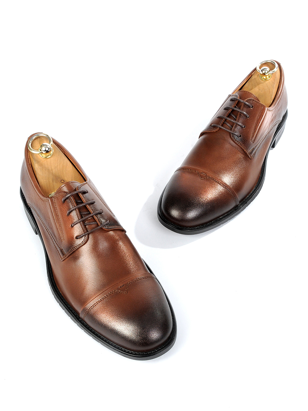 Мужские туфли дерби Vorsh из натуральной кожи на высокой подошве, V5898рыж