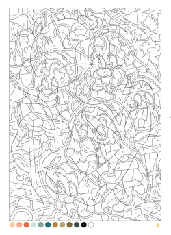 Раскраска по номерам Coloriages mystres Disney - официальное польское издание. Портреты.