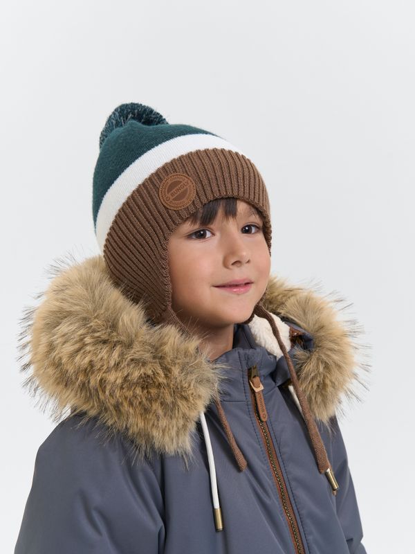 Шапка зимняя из смесовой шерсти 