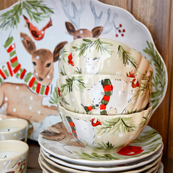 Тарелка Casafina By Costa Nova Deer Friends White df622-whi-g(ta501-01216d)