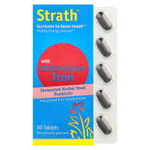 Bio-Strath, Постбиотик из ферментированных травяных дрожжей, с железом из грибов кодзи, 30 таблеток