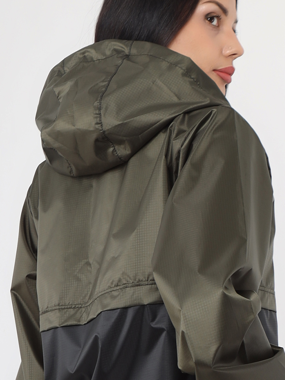 Спортивный костюм Prival Ветровлагозащитный женский, чёрный+хаки