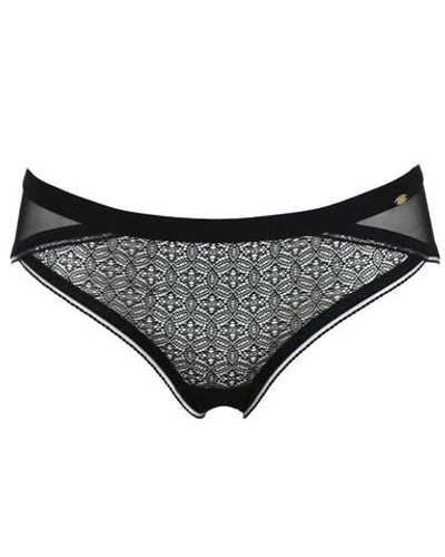 Трусики-слипы Delicate Lace (Размер: XS) (Цвет: черный)