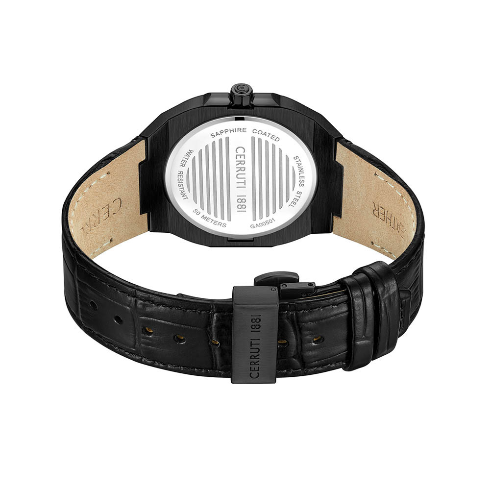 Подарочный комплект CERRUTI 1881: мужские часы и запонки