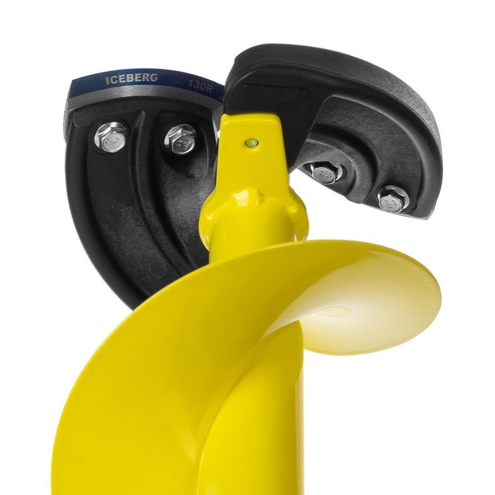 Шнек ледобура ICEBERG-130(R) v3.0 (правое вращение) c переходником и чехлом на шуруповерт