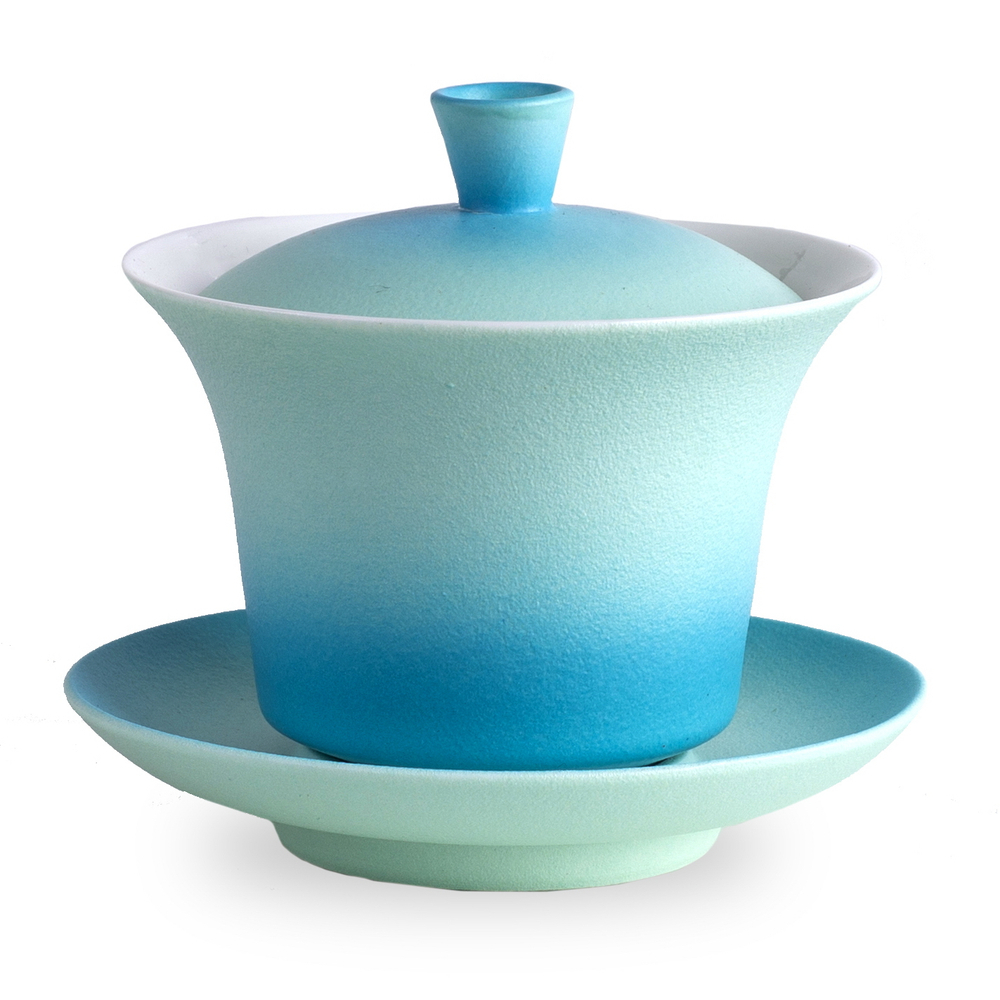 242132 Гайвань "Зелено-голубая" 150мл, фарфор