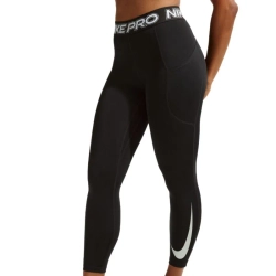 Женские леггинсы Nike Pro 365 Mid-Rise 7/8 - black/white/matte silver