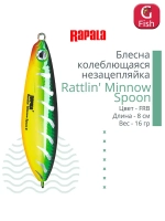Блесна колебалка Rattlin' Minnow Spoon /PEL