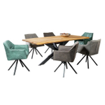 Стол обеденный 200х100х75 XENIA, массив дуба