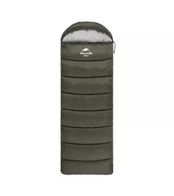 Мешок спальный Naturehike U150, 220х75 см, (ТК: +11C), (правый), темно-зеленый