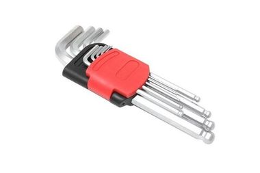 Набор ключей Г-образных 6-гранных длинных с шаром 9пр. (1.5, 2, 2.5, 3, 4, 5, 6, 8, 10мм)в пластиковом держателе Forsage F-5093LB