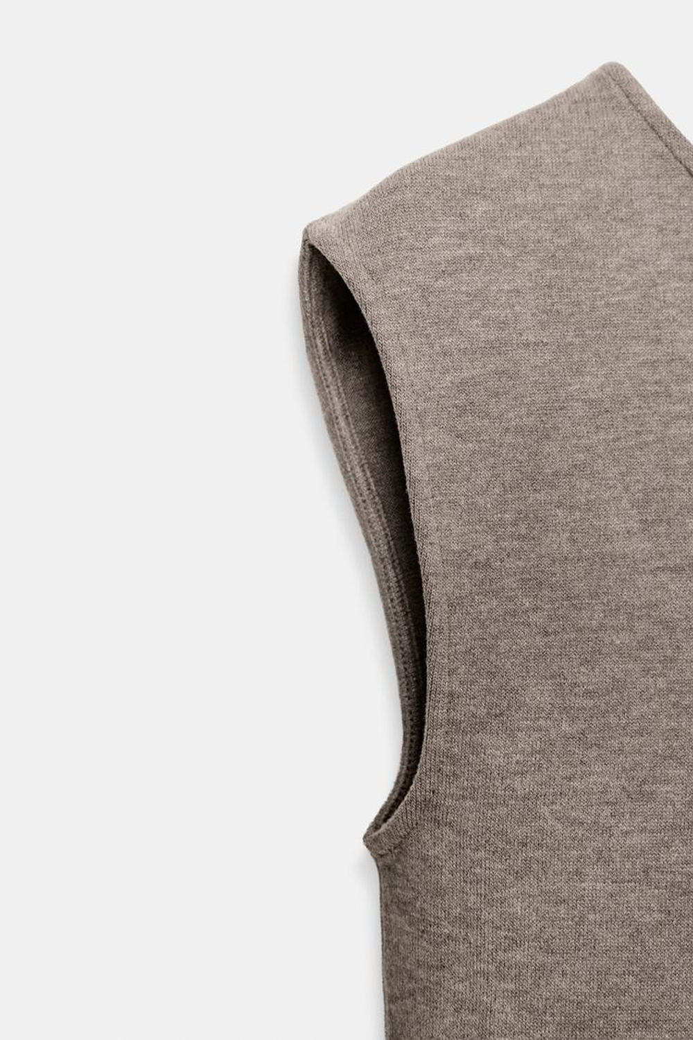 ZARA ТОП С ОТКРЫТОЙ СПИНОЙ, КОРИЧНЕВЫЙ МЕЛАНЖ