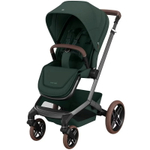 Детская коляска Maxi-Cosi Fame 3 в 1 с автокреслом CabrioFix Essential black Twillic Green/зеленый