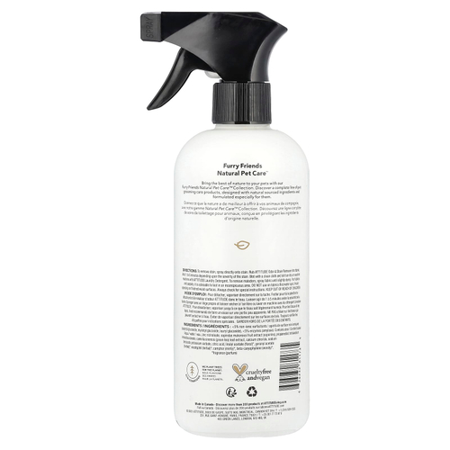 ATTITUDE, Furry Friends, Natural Pet Care ™, средство для удаления пятен и запахов, лаванда, 473 мл (16 жидк. Унций)