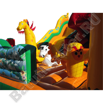 Детский надувной батут-горка "Африка"