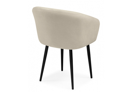 Стул на металлокаркасе Woodville Моншау marseille 2, черный, ножки черные