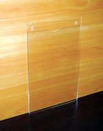 Карман из оргстекла информационный А4 вертикальный с креплением на саморезы