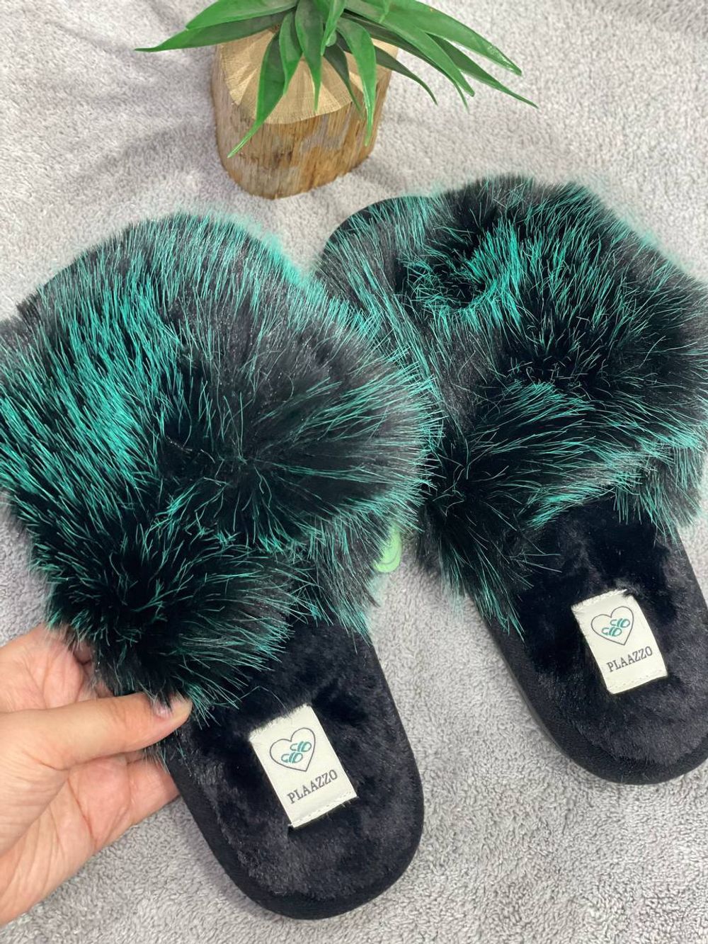 Домашние тапочки Пушистики Люкс