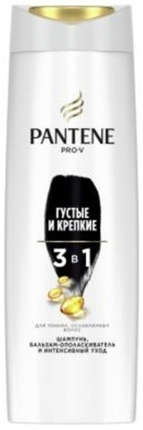 Pantene Шампунь 3в1 Густые и крепкие, 360 мл (73329)
