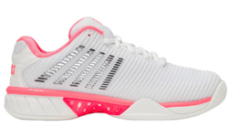 Женские Кроссовки теннисные K-Swiss Hypercourt Express 2 - white/neon pastel pink/black