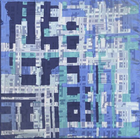 Платок 90х90 Petrusse Ariane Aqua