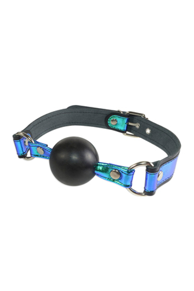 Кляп Sitabella синий кожа 4,5 см