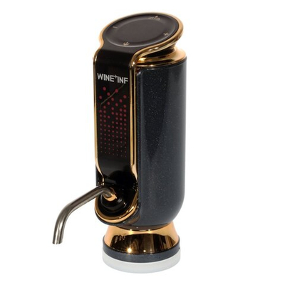 Электронный Винный Аэратор с Вакуумником (чёрно-серый металлик)