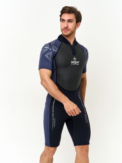 Гидрокостюм Sargan Nero 2.0 Shorty men 3 мм черно-серый