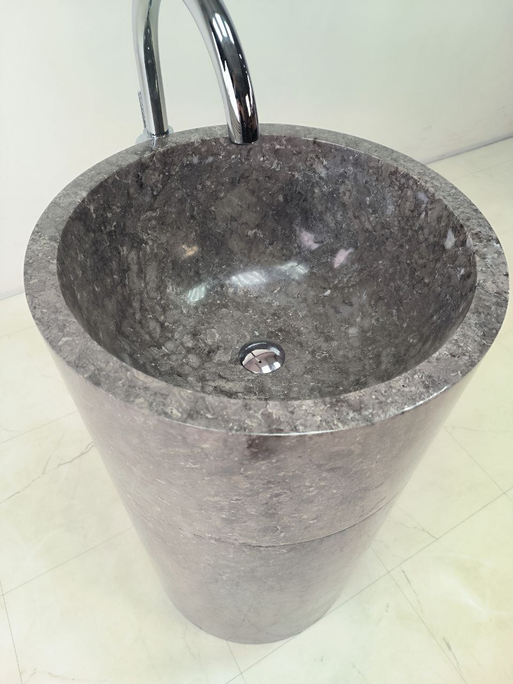 Раковина напольная из мрамора Silinder MN-63225 50*50*90